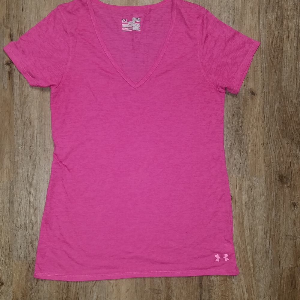 Woman's Pink Under Armour shirt